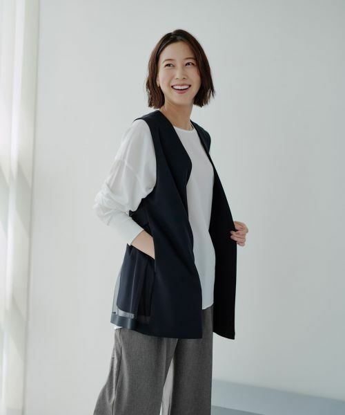 NEMIKA / ネミカ テーラードジャケット | セミロングベスト【NEMIKA】 | 詳細1
