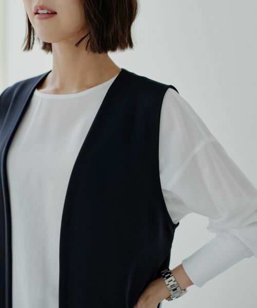 NEMIKA / ネミカ テーラードジャケット | セミロングベスト【NEMIKA】 | 詳細11