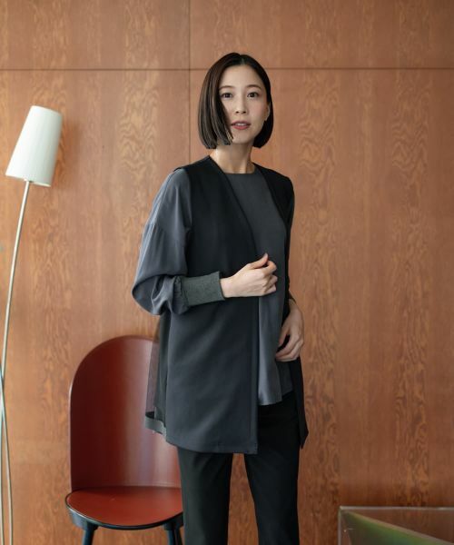 NEMIKA / ネミカ テーラードジャケット | セミロングベスト【NEMIKA】 | 詳細16