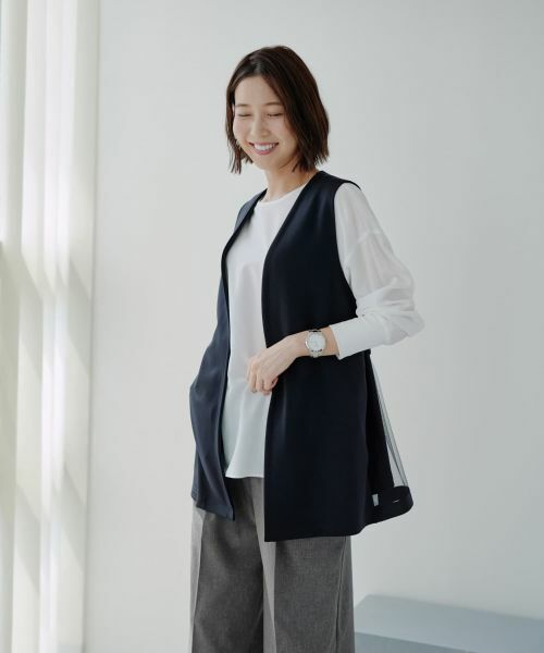 NEMIKA / ネミカ テーラードジャケット | セミロングベスト【NEMIKA】 | 詳細2