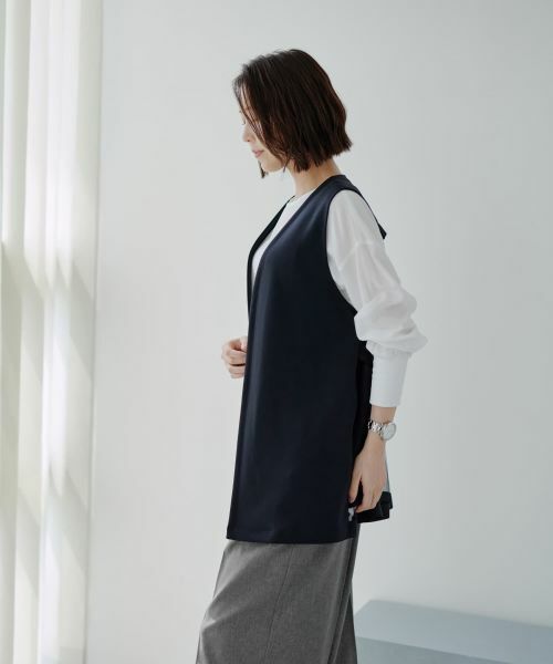 NEMIKA / ネミカ テーラードジャケット | セミロングベスト【NEMIKA】 | 詳細3