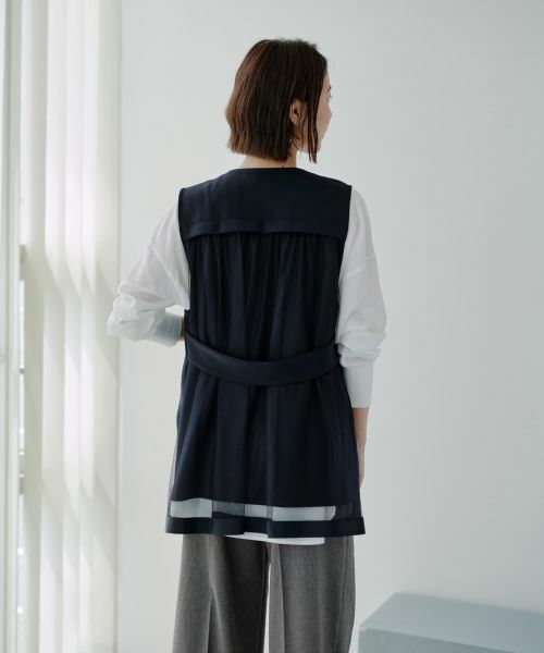 NEMIKA / ネミカ テーラードジャケット | セミロングベスト【NEMIKA】 | 詳細4
