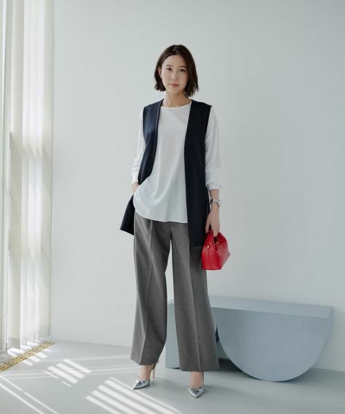 NEMIKA / ネミカ テーラードジャケット | セミロングベスト【NEMIKA】 | 詳細5