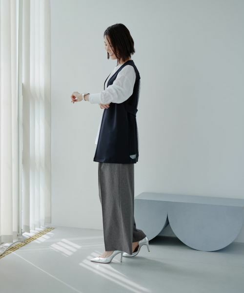 NEMIKA / ネミカ テーラードジャケット | セミロングベスト【NEMIKA】 | 詳細7