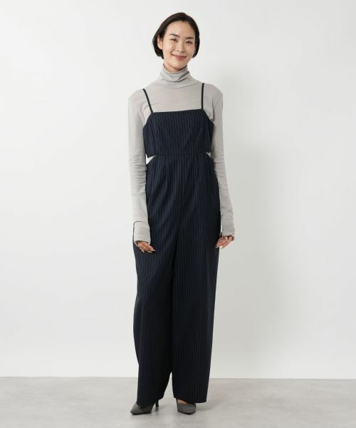 NEMIKA / ネミカ その他パンツ | ストライプオールインワン【NEMIKA】 | 詳細1