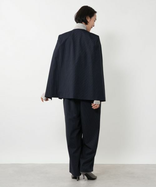 NEMIKA / ネミカ テーラードジャケット | ストライプケープジャケット【NEMIKA】 | 詳細12