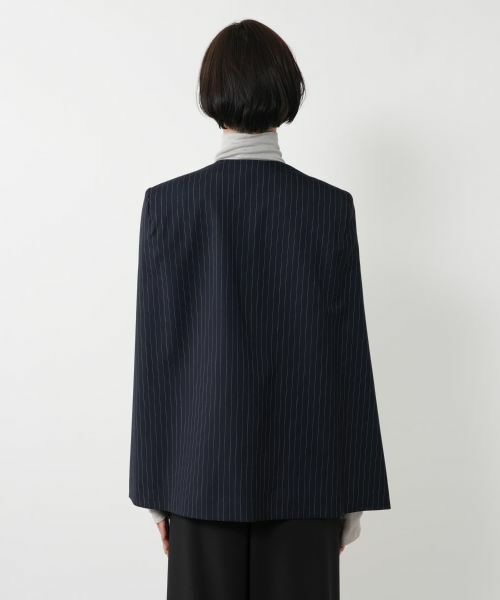 NEMIKA / ネミカ テーラードジャケット | ストライプケープジャケット【NEMIKA】 | 詳細15