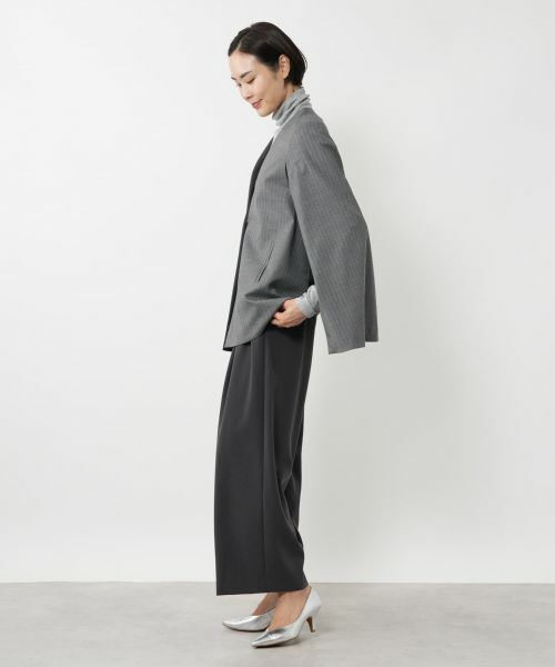 NEMIKA / ネミカ テーラードジャケット | ストライプケープジャケット【NEMIKA】 | 詳細2