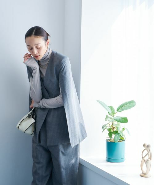 NEMIKA / ネミカ テーラードジャケット | ストライプケープジャケット【NEMIKA】 | 詳細27