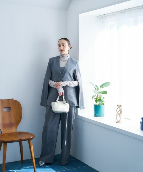 NEMIKA / ネミカ テーラードジャケット | ストライプケープジャケット【NEMIKA】 | 詳細29