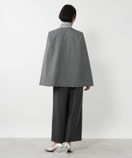 NEMIKA / ネミカ テーラードジャケット | ストライプケープジャケット【NEMIKA】 | 詳細3