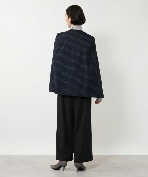 NEMIKA / ネミカ テーラードジャケット | ストライプケープジャケット【NEMIKA】 | 詳細9