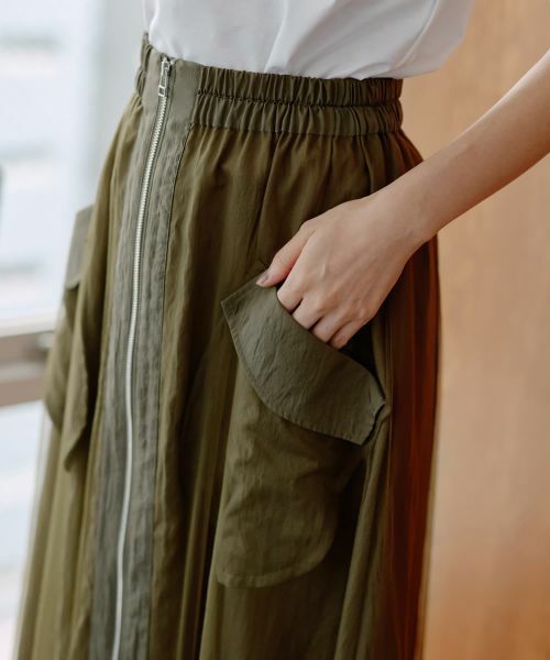 NEMIKA / ネミカ ミニ・ひざ丈スカート | レイヤードジップスカート【NEMIKA】 | 詳細13