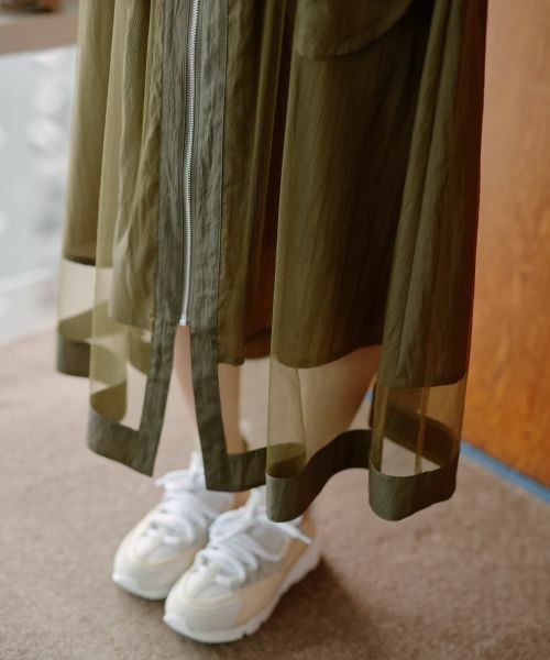 NEMIKA / ネミカ ミニ・ひざ丈スカート | レイヤードジップスカート【NEMIKA】 | 詳細14