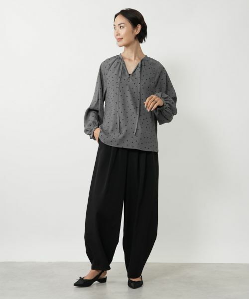 NEMIKA / ネミカ シャツ・ブラウス | 星柄プリントリボンブラウス【NEMIKA】 | 詳細1