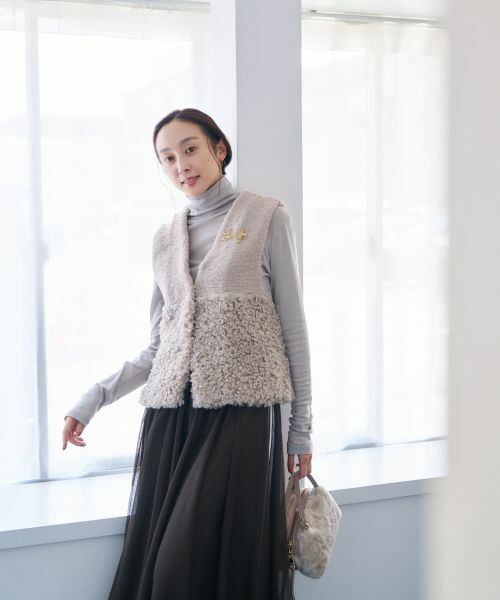 NEMIKA / ネミカ カットソー | ラメハイネックニット【NEMIKA】 | 詳細30