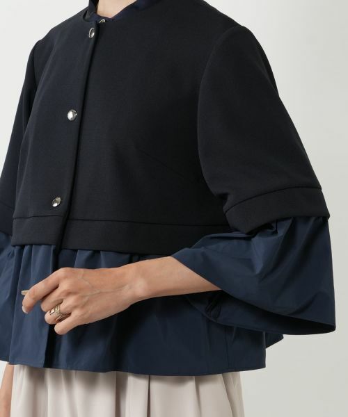NEMIKA / ネミカ テーラードジャケット | 異素材切替ジャケット【NEMIKA】 | 詳細12