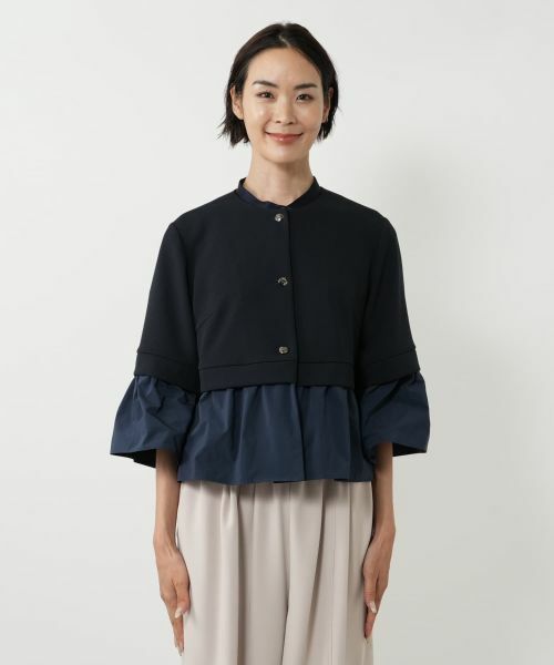 NEMIKA / ネミカ テーラードジャケット | 異素材切替ジャケット【NEMIKA】 | 詳細7