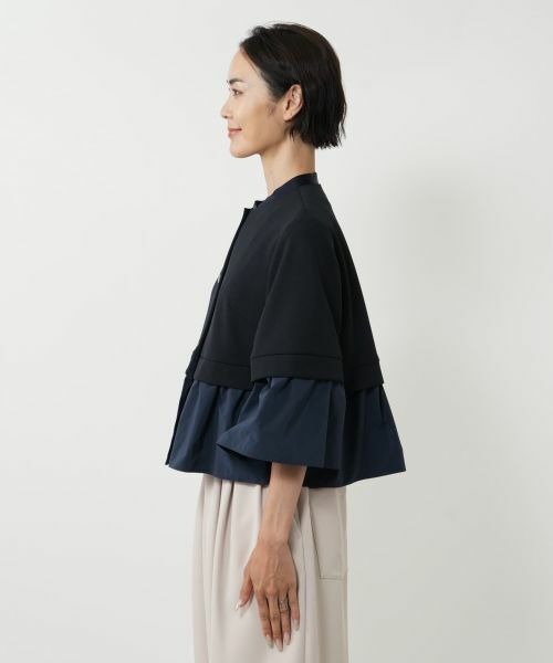NEMIKA / ネミカ テーラードジャケット | 異素材切替ジャケット【NEMIKA】 | 詳細8