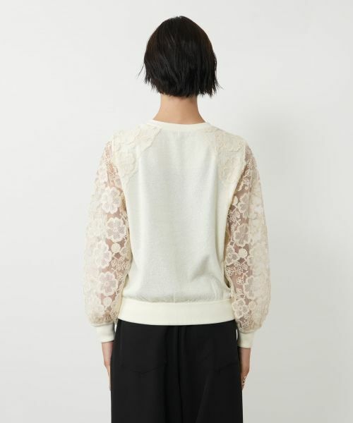 NEMIKA / ネミカ カーディガン・ボレロ | レース切替カーディガン【NEMIKA】 | 詳細3