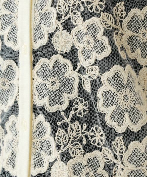 NEMIKA / ネミカ カーディガン・ボレロ | レース切替カーディガン【NEMIKA】 | 詳細8