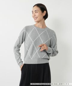 NEMIKA / ネミカ ニット・セーター | アーガイル柄クルーネックニット【NEMIKA】
