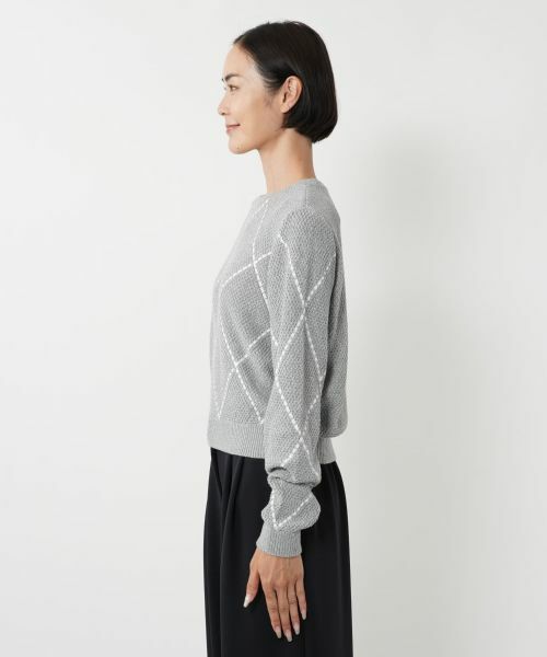 NEMIKA / ネミカ ニット・セーター | アーガイル柄クルーネックニット【NEMIKA】 | 詳細11