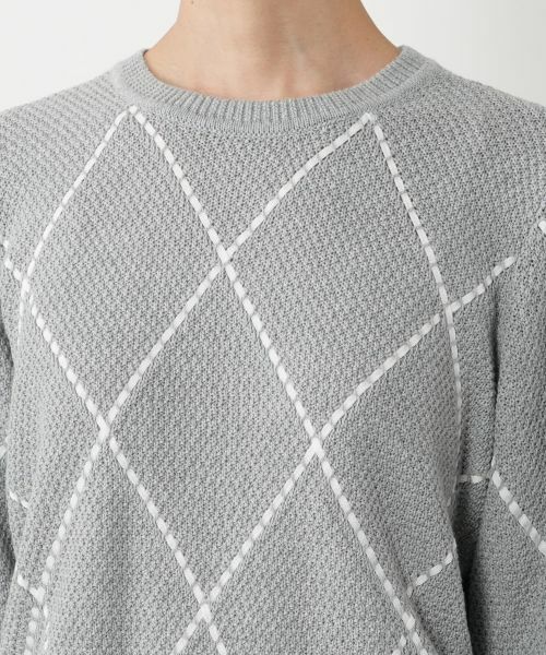 NEMIKA / ネミカ ニット・セーター | アーガイル柄クルーネックニット【NEMIKA】 | 詳細13