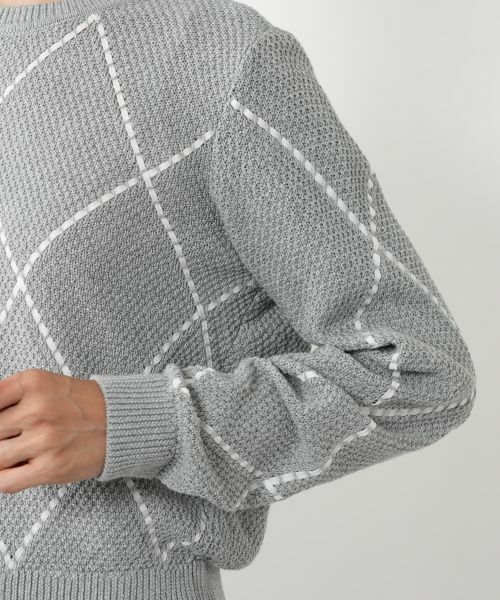 NEMIKA / ネミカ ニット・セーター | アーガイル柄クルーネックニット【NEMIKA】 | 詳細15