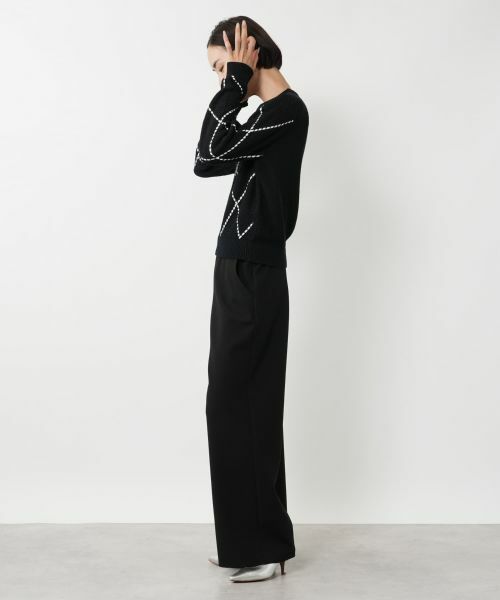 NEMIKA / ネミカ ニット・セーター | アーガイル柄クルーネックニット【NEMIKA】 | 詳細2