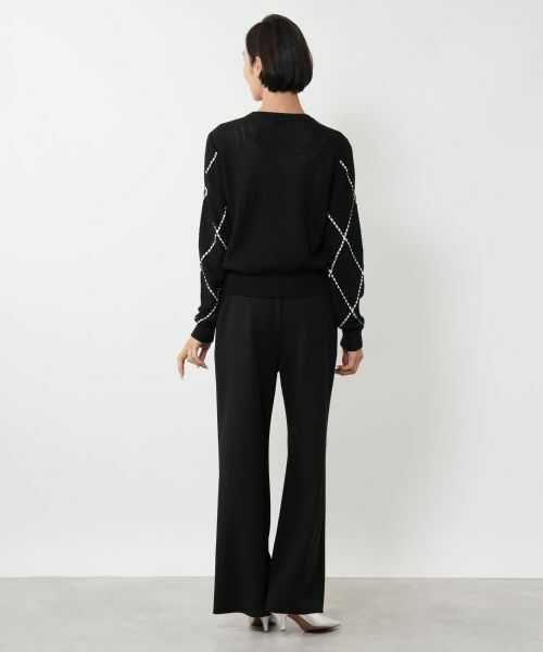 NEMIKA / ネミカ ニット・セーター | アーガイル柄クルーネックニット【NEMIKA】 | 詳細3