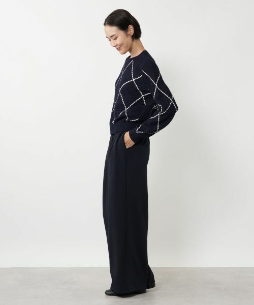 NEMIKA / ネミカ ニット・セーター | アーガイル柄クルーネックニット【NEMIKA】 | 詳細5