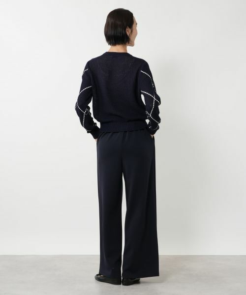 NEMIKA / ネミカ ニット・セーター | アーガイル柄クルーネックニット【NEMIKA】 | 詳細6