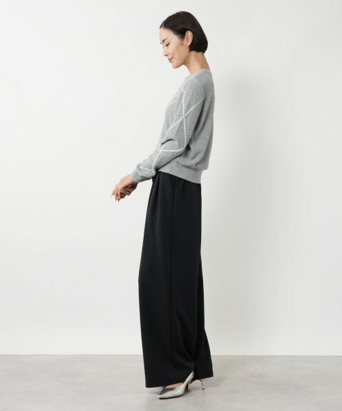 NEMIKA / ネミカ ニット・セーター | アーガイル柄クルーネックニット【NEMIKA】 | 詳細8