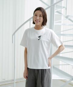 NEMIKA / ネミカ Tシャツ | 猫刺繍クルーネックカットソー【NEMIKA】