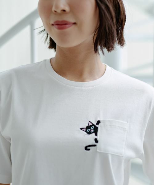 NEMIKA / ネミカ Tシャツ | 猫刺繍クルーネックカットソー【NEMIKA】 | 詳細10