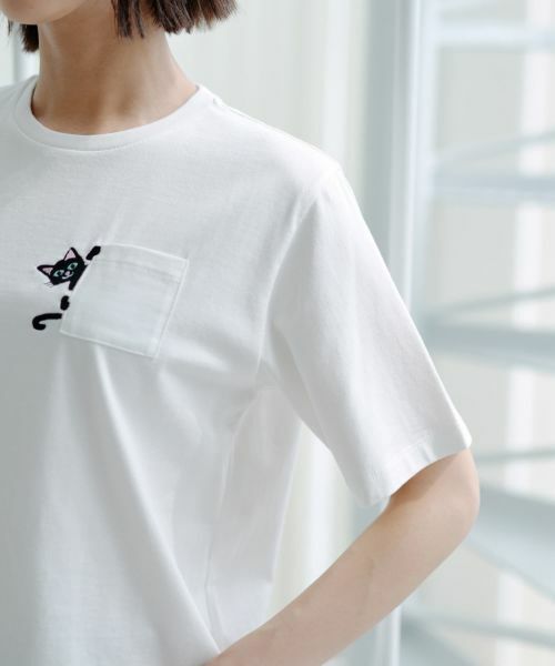 NEMIKA / ネミカ Tシャツ | 猫刺繍クルーネックカットソー【NEMIKA】 | 詳細12