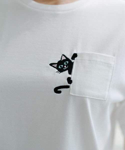 NEMIKA / ネミカ Tシャツ | 猫刺繍クルーネックカットソー【NEMIKA】 | 詳細14
