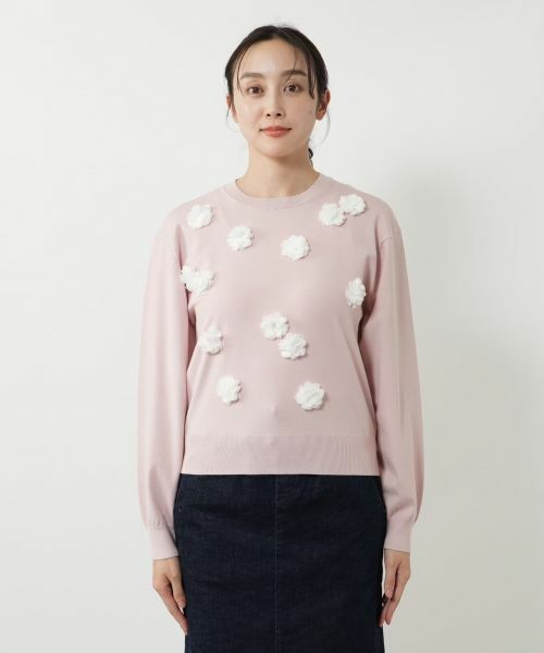 NEMIKA / ネミカ ニット・セーター | フラワーモチーフニット【NEMIKA】 | 詳細10