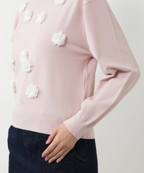 NEMIKA / ネミカ ニット・セーター | フラワーモチーフニット【NEMIKA】 | 詳細15