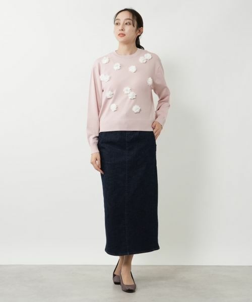 NEMIKA / ネミカ ニット・セーター | フラワーモチーフニット【NEMIKA】 | 詳細7