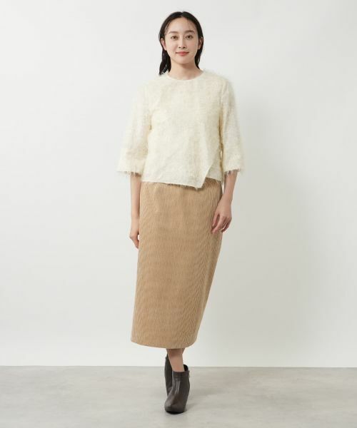NEMIKA / ネミカ ミニ・ひざ丈スカート | コーデュロイタイトスカート【NEMIKA】 | 詳細7
