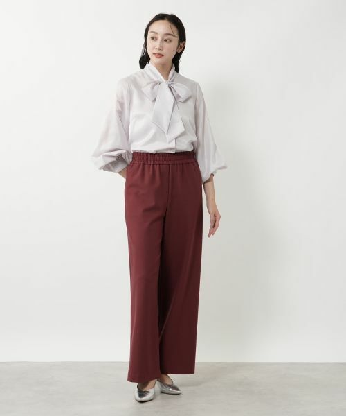 NEMIKA / ネミカ その他パンツ | ストレッチワイドパンツ【NEMIKA】 | 詳細1