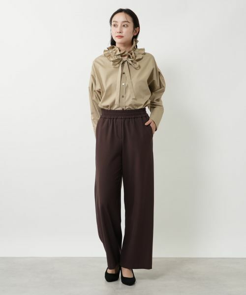 NEMIKA / ネミカ その他パンツ | ストレッチワイドパンツ【NEMIKA】 | 詳細4