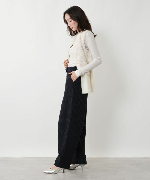 NEMIKA / ネミカ その他パンツ | ストライプワイドパンツ【NEMIKA】 | 詳細2