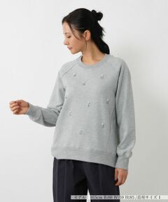 NEMIKA / ネミカ スウェット | ビジューラグランスリーブプルオーバー【NEMIKA】
