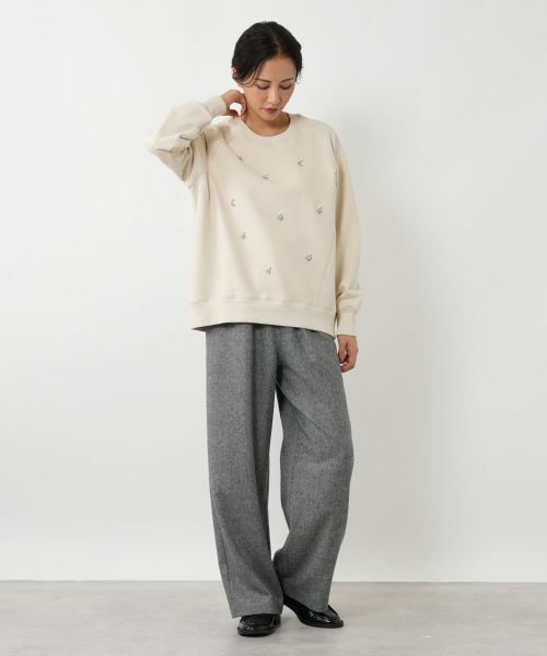 NEMIKA / ネミカ スウェット | ビジューラグランスリーブプルオーバー【NEMIKA】 | 詳細15