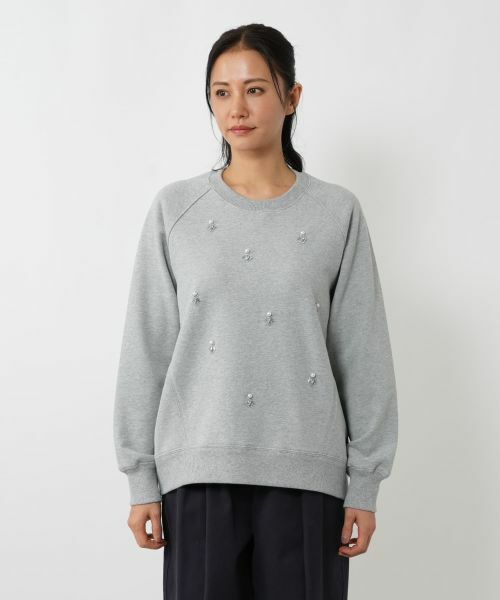 NEMIKA / ネミカ スウェット | ビジューラグランスリーブプルオーバー【NEMIKA】 | 詳細7