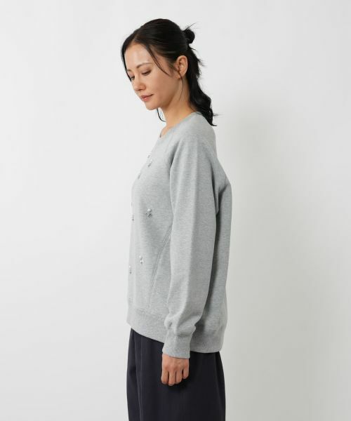 NEMIKA / ネミカ スウェット | ビジューラグランスリーブプルオーバー【NEMIKA】 | 詳細8