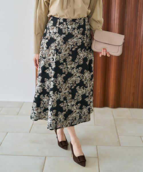 NEMIKA / ネミカ ミニ・ひざ丈スカート | ボタニカル柄ロングスカート【NEMIKA】 | 詳細13